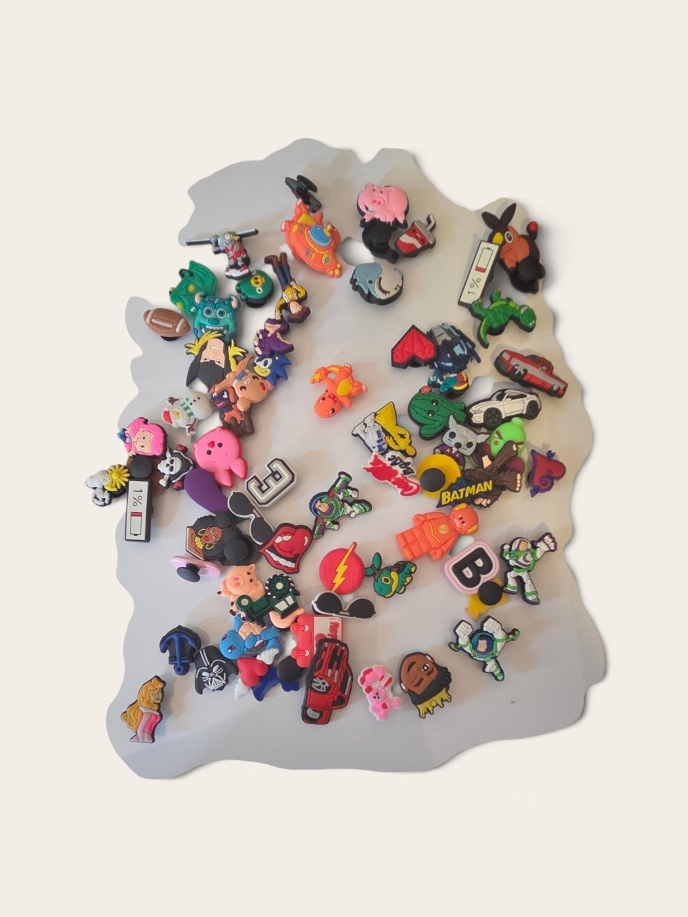 Assorted Kids Shoe Charms - Pink Multi-Color Pack